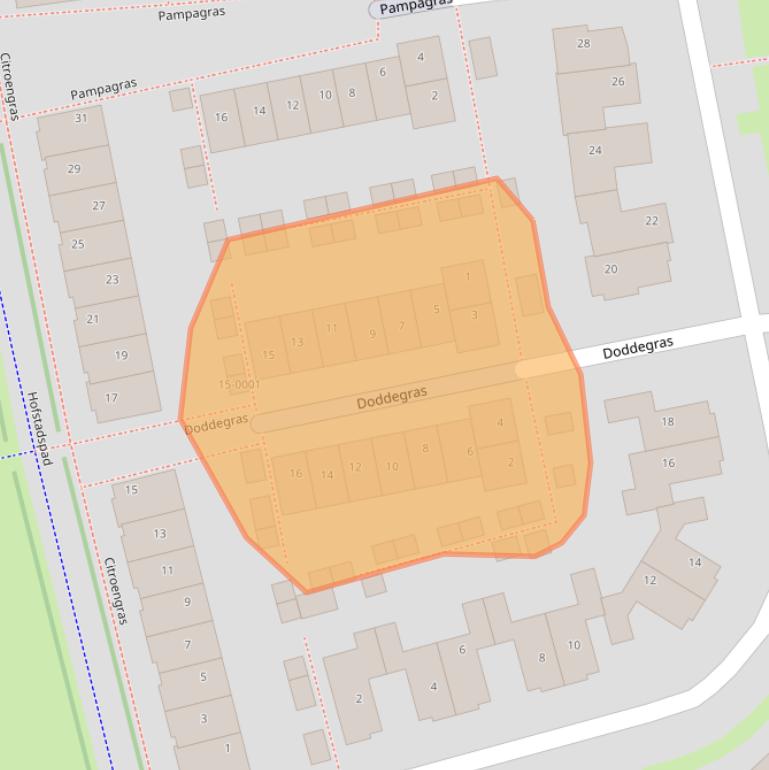 Kaart van postcodegebied 3994NL.