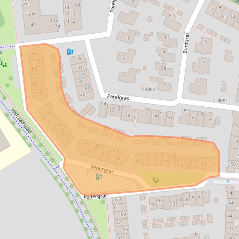 Kaart van postcodegebied 3994NP.