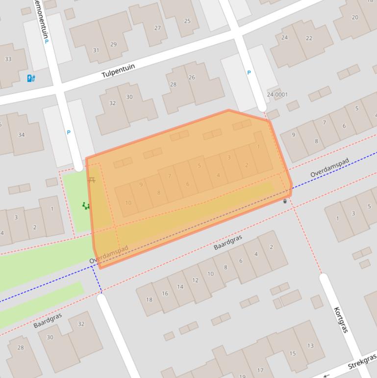 Kaart van postcodegebied 3994PP.