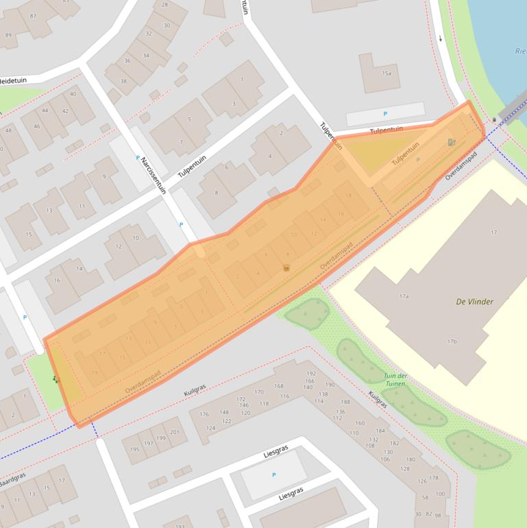 Kaart van postcodegebied 3994PS.