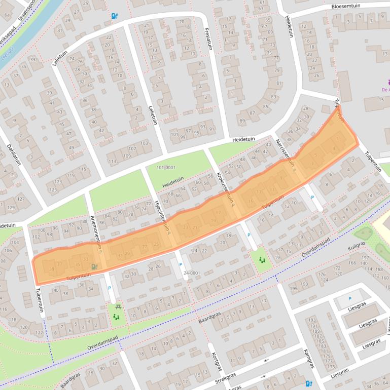 Kaart van postcodegebied 3994PT.