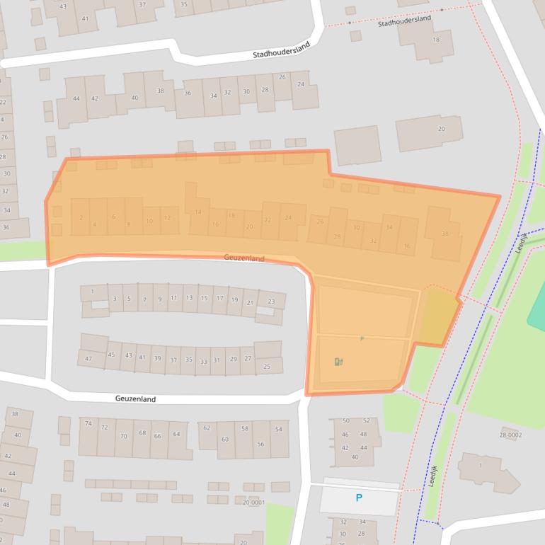 Kaart van postcodegebied 3994TG.