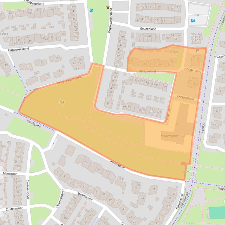 Kaart van postcodegebied 3994TK.