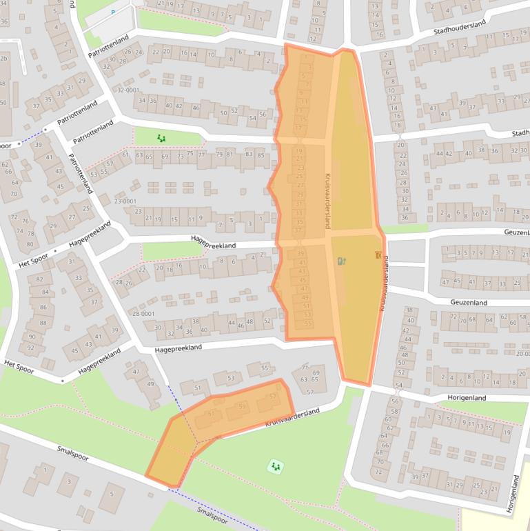 Kaart van postcodegebied 3994TL.