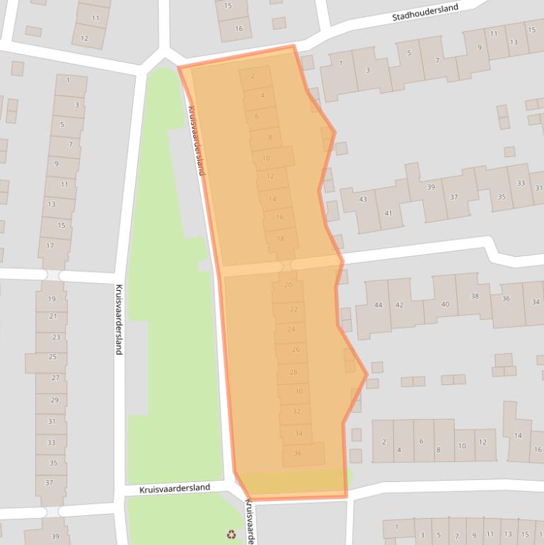 Kaart van postcodegebied 3994TM.