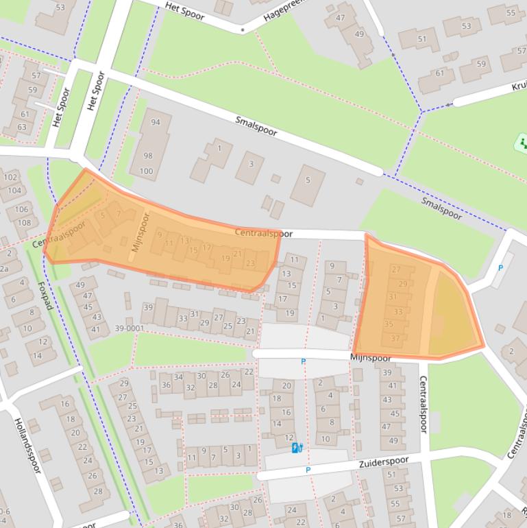 Kaart van postcodegebied 3994VA.