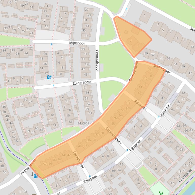 Kaart van postcodegebied 3994VC.