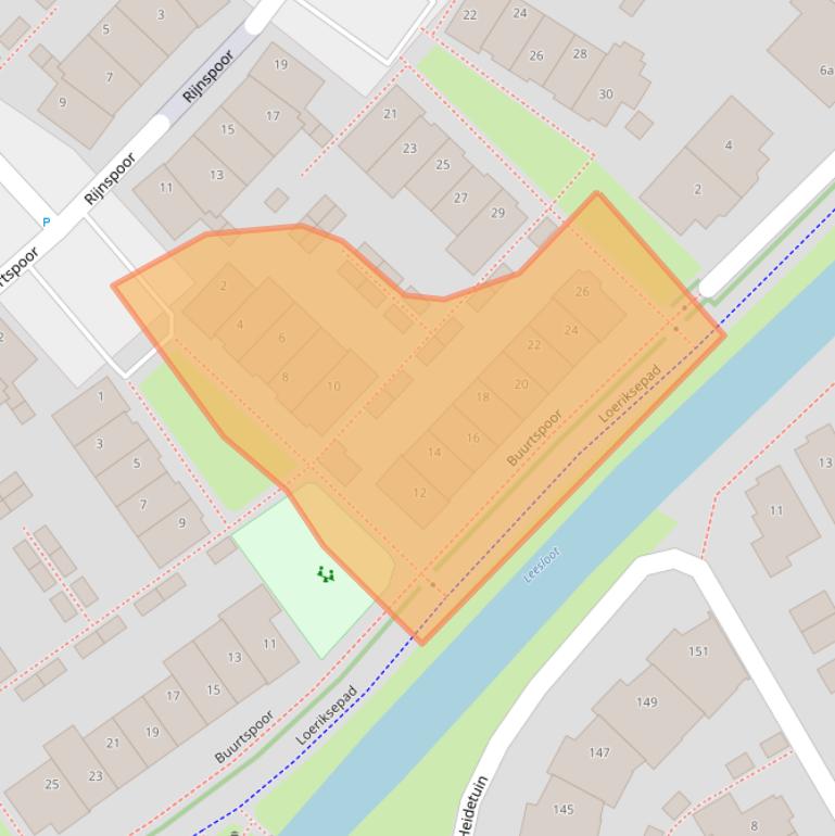 Kaart van postcodegebied 3994VK.