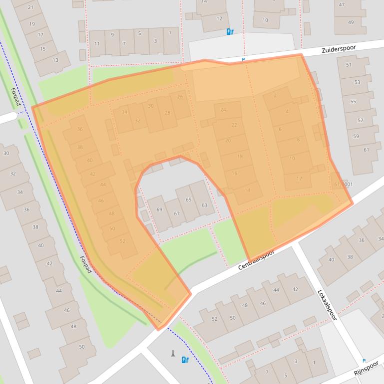 Kaart van postcodegebied 3994VP.