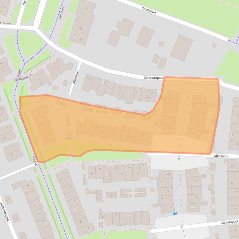Kaart van postcodegebied 3994VR.