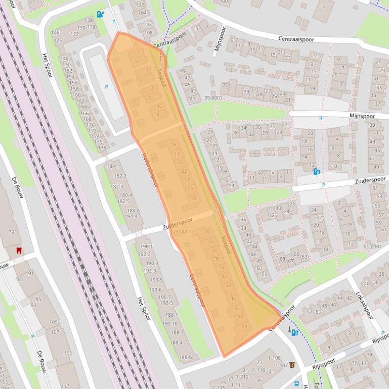 Kaart van postcodegebied 3994VV.