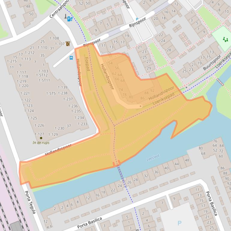 Kaart van postcodegebied 3994VW.