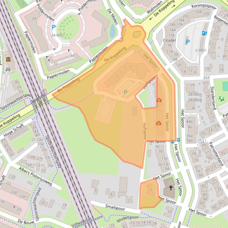 Kaart van postcodegebied 3994VZ.