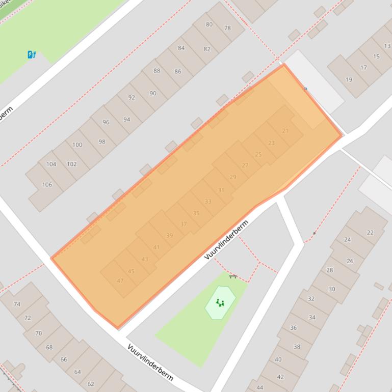 Kaart van postcodegebied 3994WG.