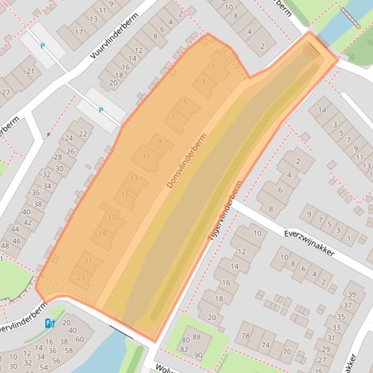 Kaart van postcodegebied 3994WK.