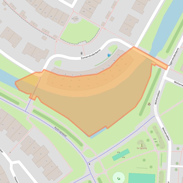 Kaart van postcodegebied 3994WP.