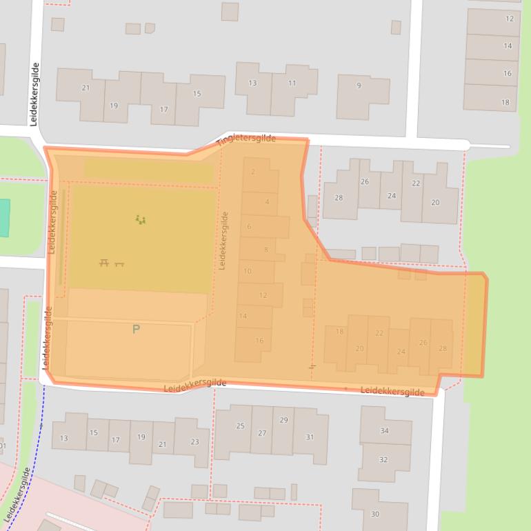 Kaart van postcodegebied 3994XS.