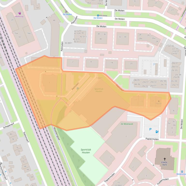 Kaart van postcodegebied 3994XX.