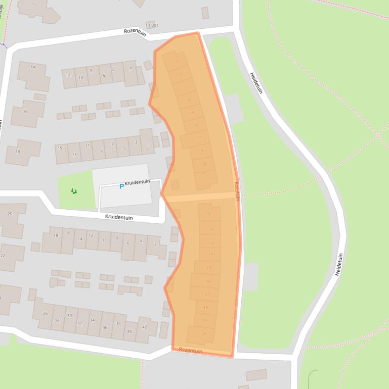 Kaart van postcodegebied 3994ZC.