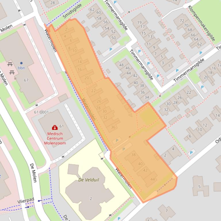 Kaart van postcodegebied 3995AP.