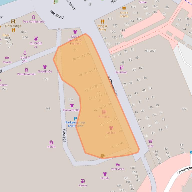 Kaart van postcodegebied 3995AV.