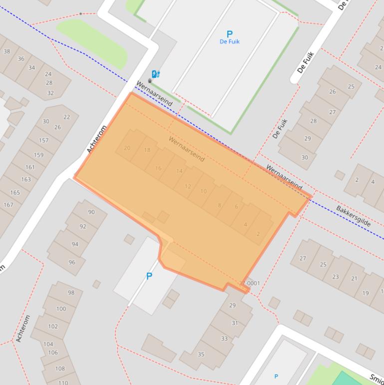 Kaart van postcodegebied 3995BA.