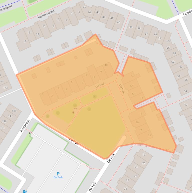 Kaart van postcodegebied 3995BH.