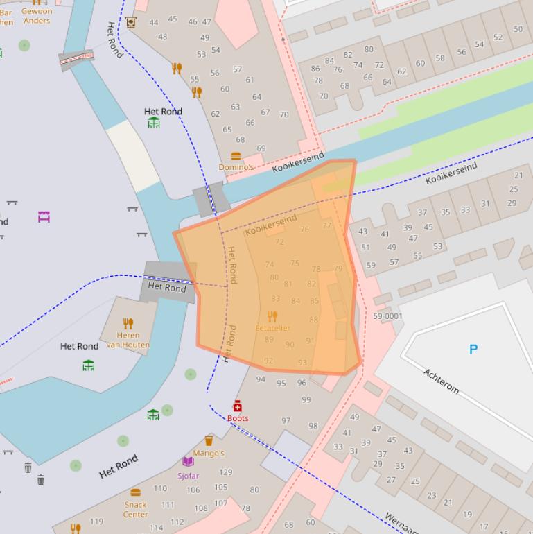 Kaart van postcodegebied 3995DM.