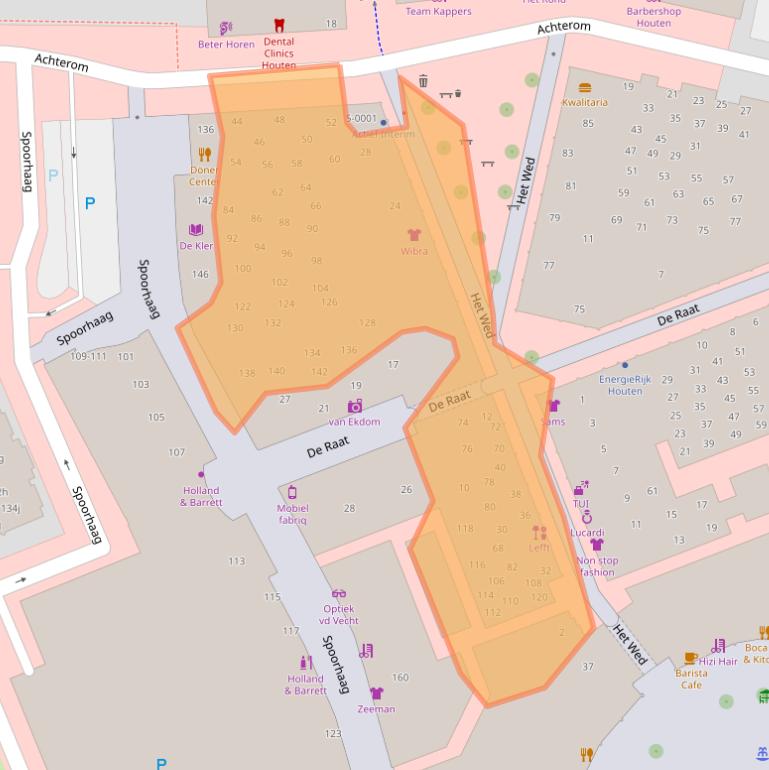 Kaart van postcodegebied 3995DV.