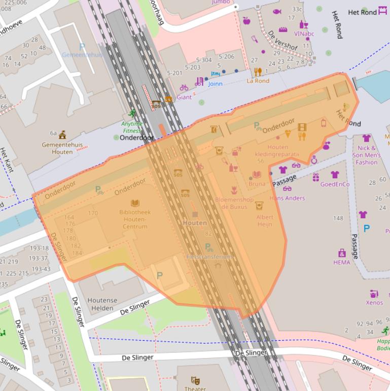 Kaart van postcodegebied 3995DX.