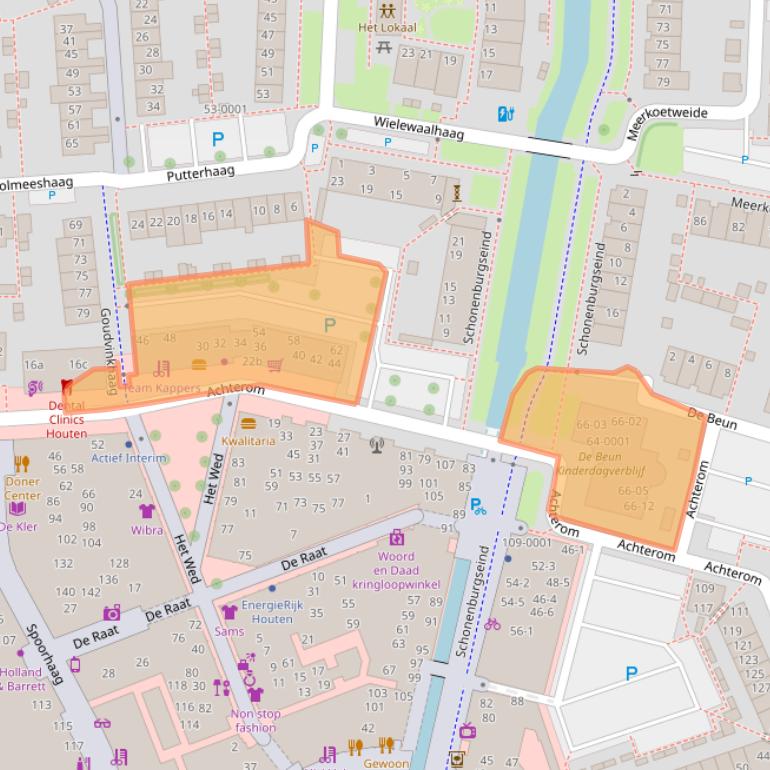 Kaart van postcodegebied 3995EC.