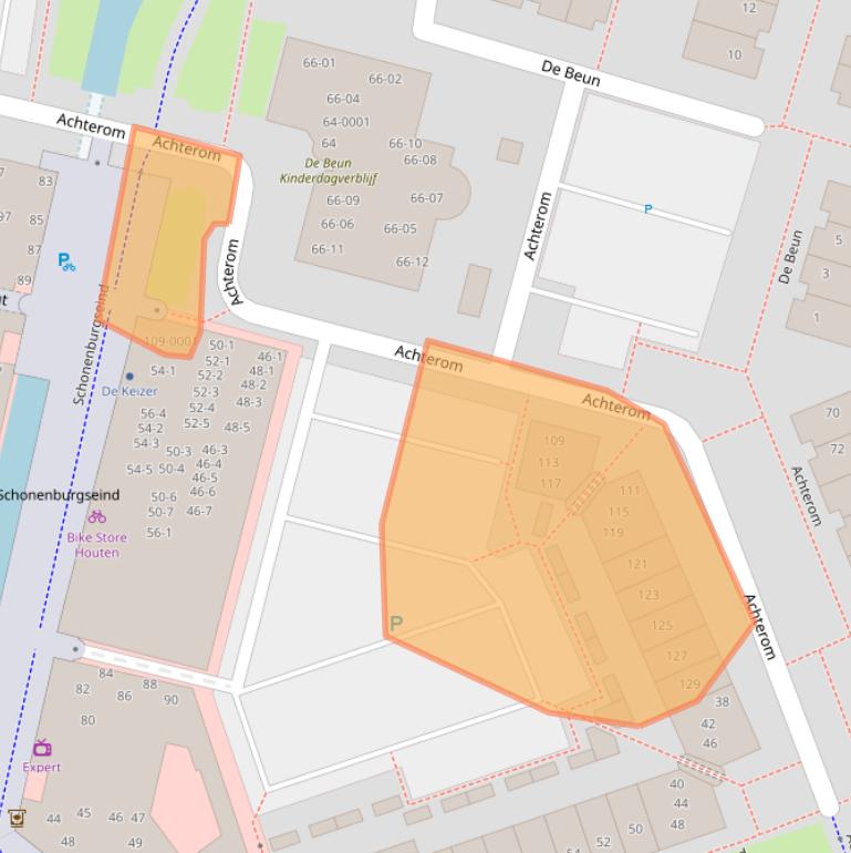 Kaart van postcodegebied 3995EM.