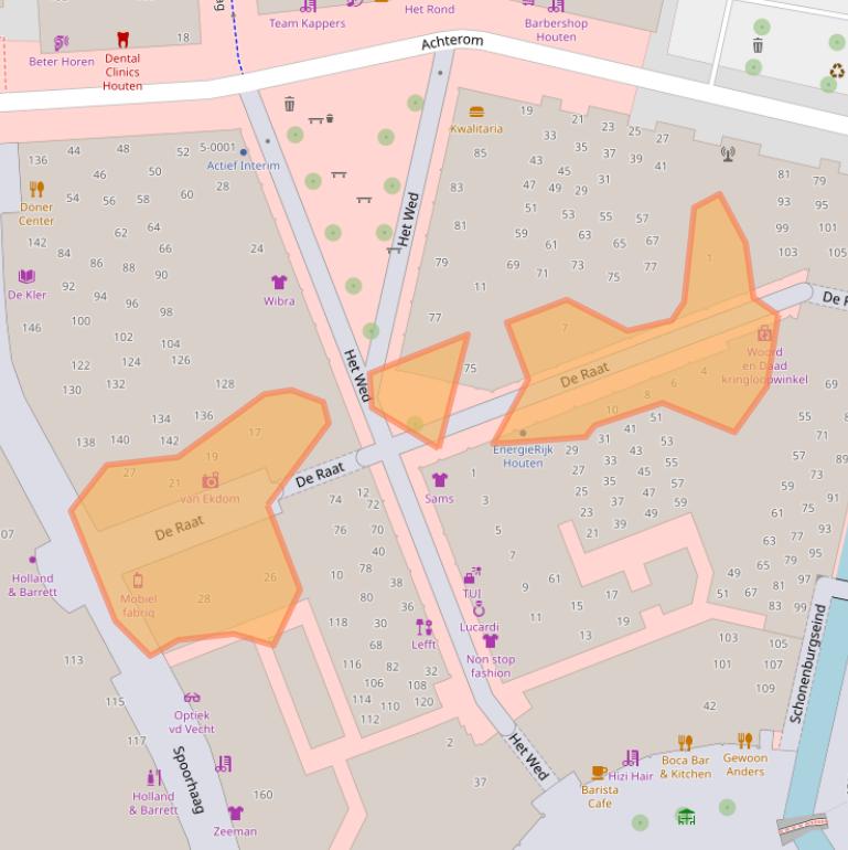 Kaart van postcodegebied 3995EP.