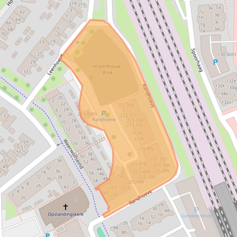 Kaart van postcodegebied 3995GA.