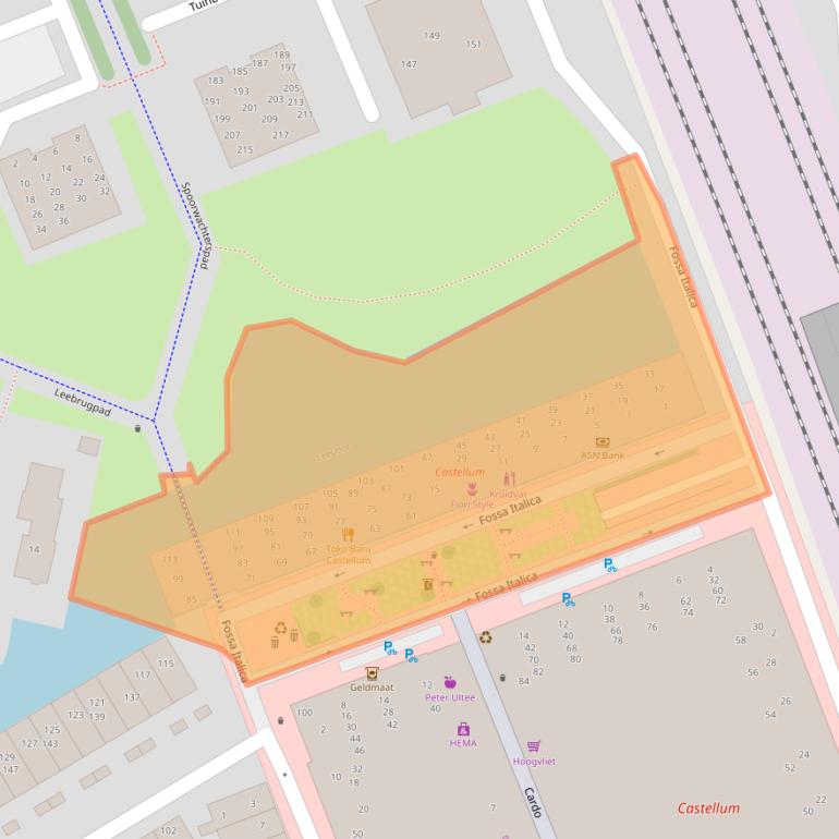 Kaart van postcodegebied 3995XA.