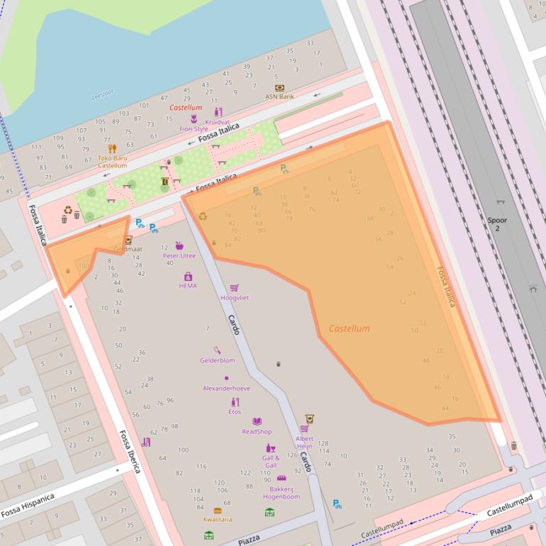 Kaart van postcodegebied 3995XD.