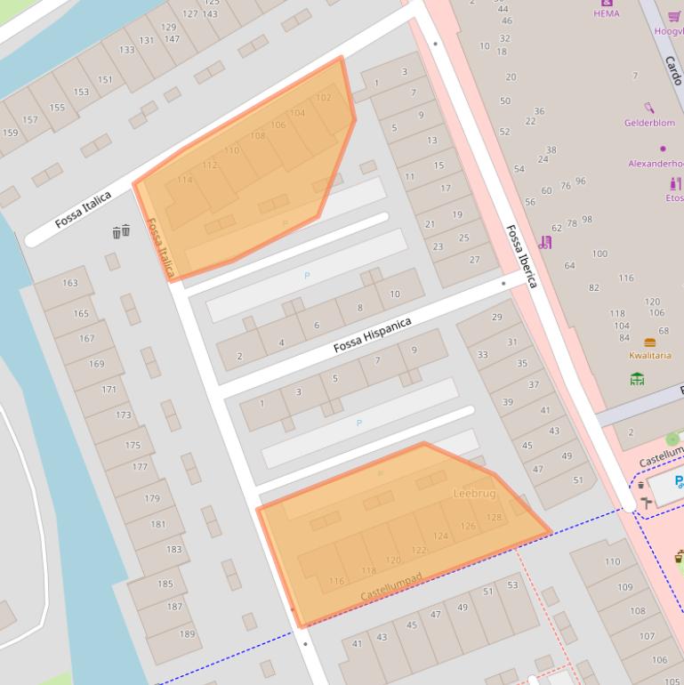 Kaart van postcodegebied 3995XE.