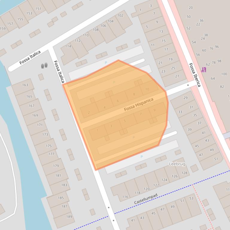 Kaart van postcodegebied 3995XG.