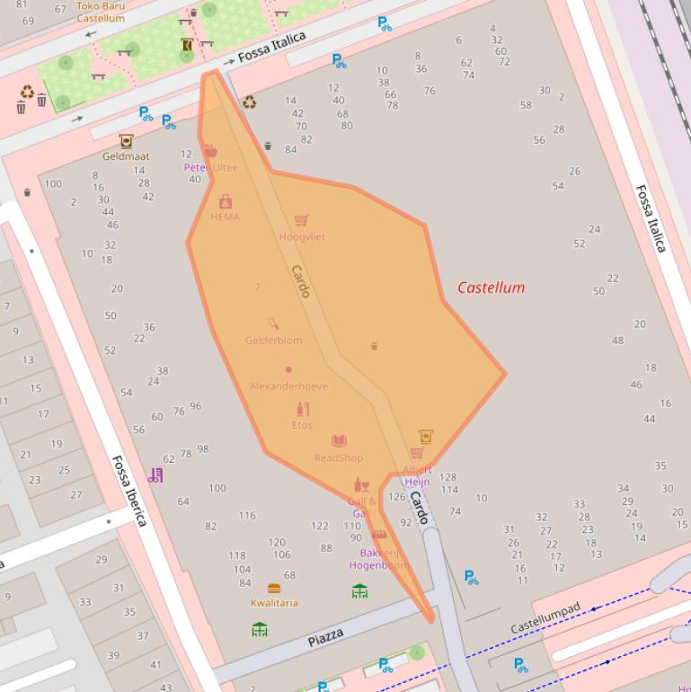 Kaart van postcodegebied 3995XM.