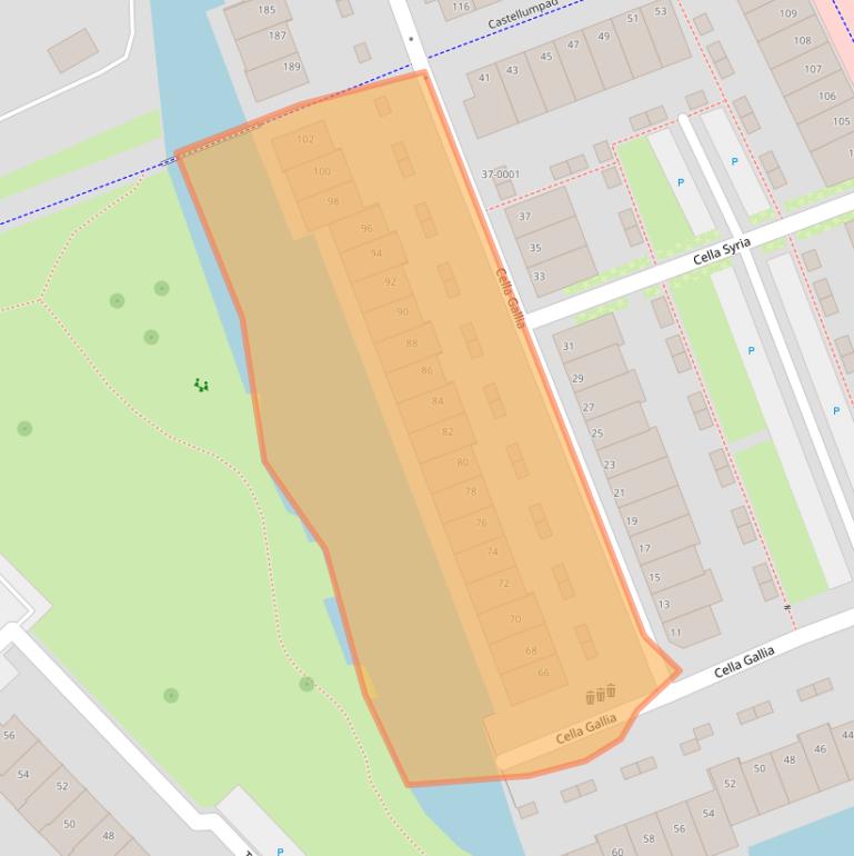 Kaart van postcodegebied 3995XS.
