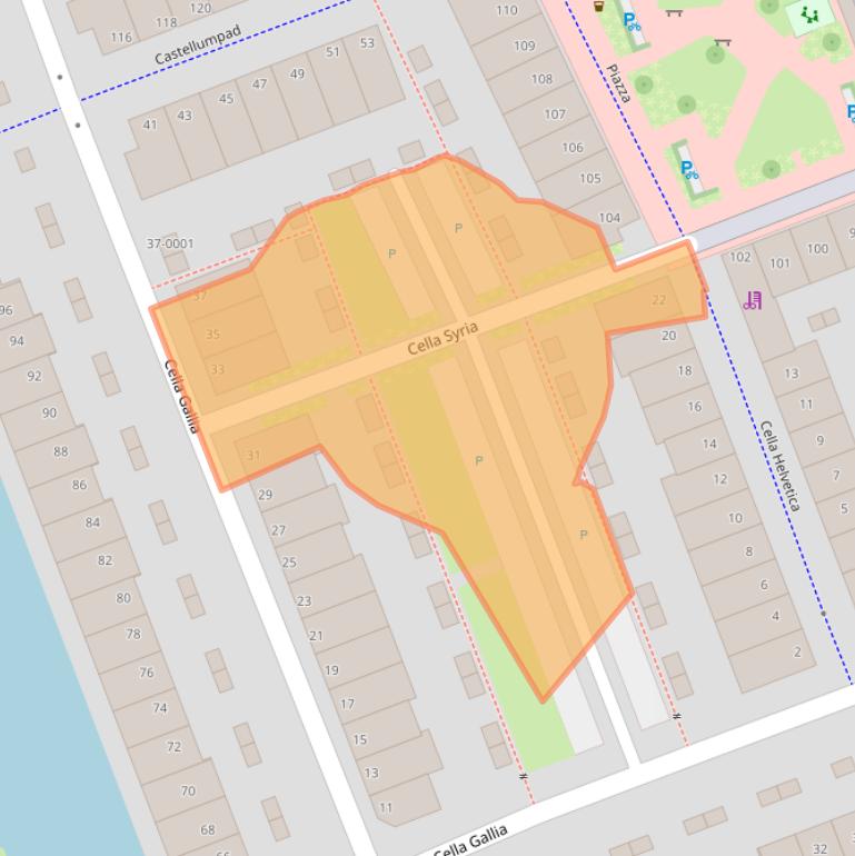 Kaart van postcodegebied 3995XX.