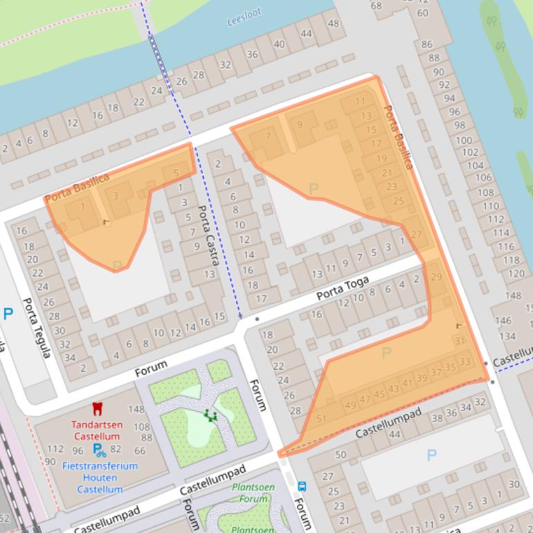 Kaart van postcodegebied 3995ZD.