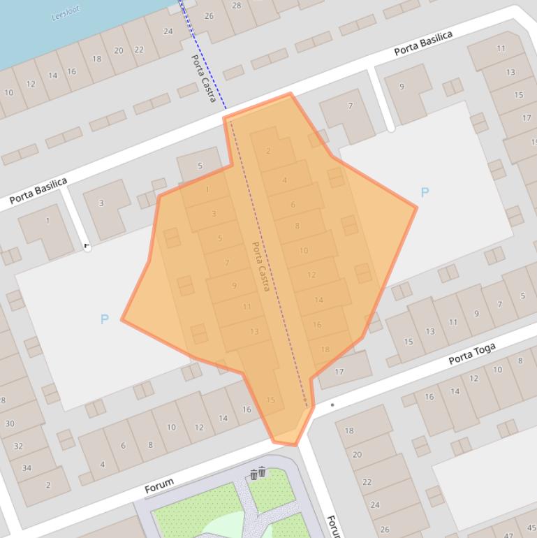 Kaart van postcodegebied 3995ZG.