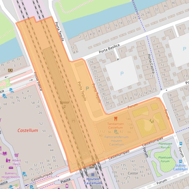 Kaart van postcodegebied 3995ZJ.