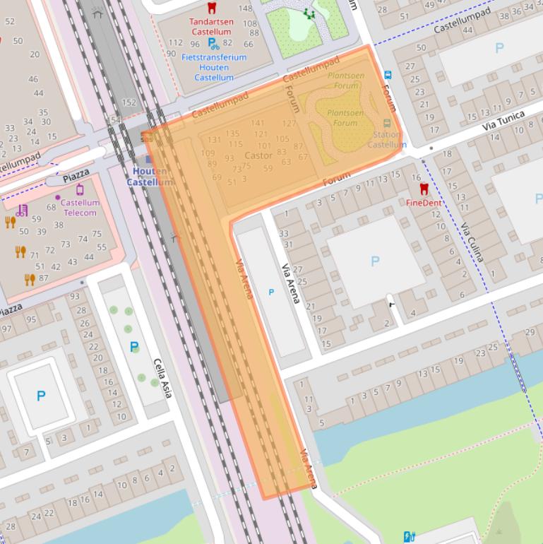 Kaart van postcodegebied 3995ZL.