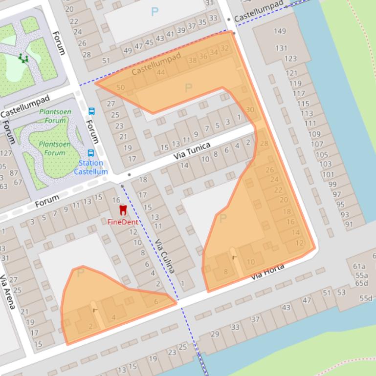 Kaart van postcodegebied 3995ZR.