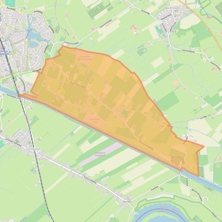 Kaart van postcodegebied 3997.