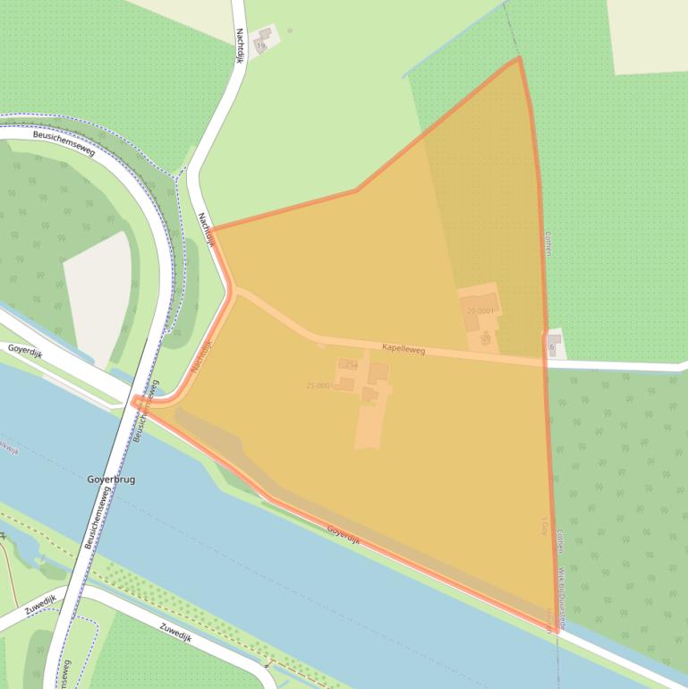 Kaart van postcodegebied 3997MP.