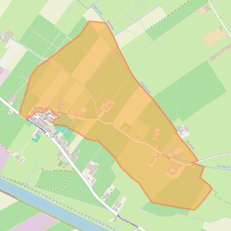 Kaart van postcodegebied 3997MS.