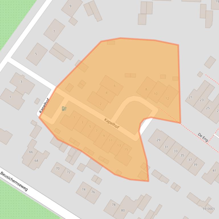 Kaart van postcodegebied 3997MW.